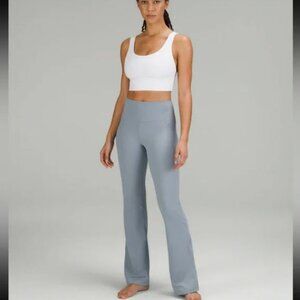 Lululemon Groove High-Rise Split-Hem Flared Pant Chambray